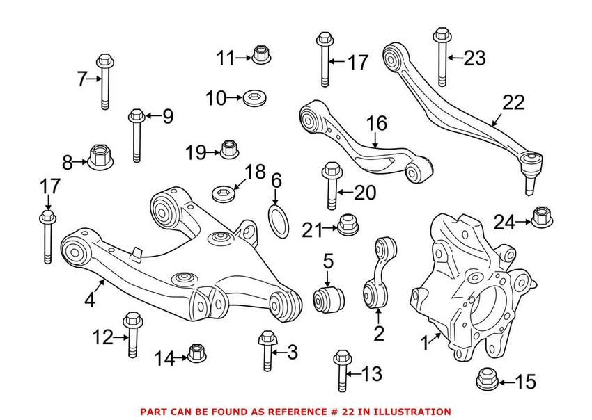 BMW Control Arm Link - Rear Upper 33326775902